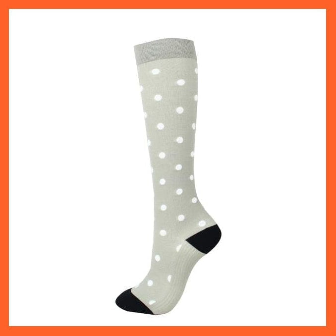 whatagift.com.au socks men women QYS001-28 / L-XL Men Women Knee High Length Printed Unisex Compression Socks