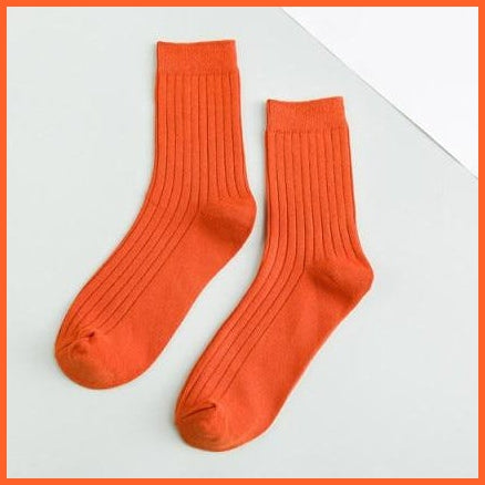 Mid Length Solid Colors Cotton Socks For Men | whatagift.com.au.