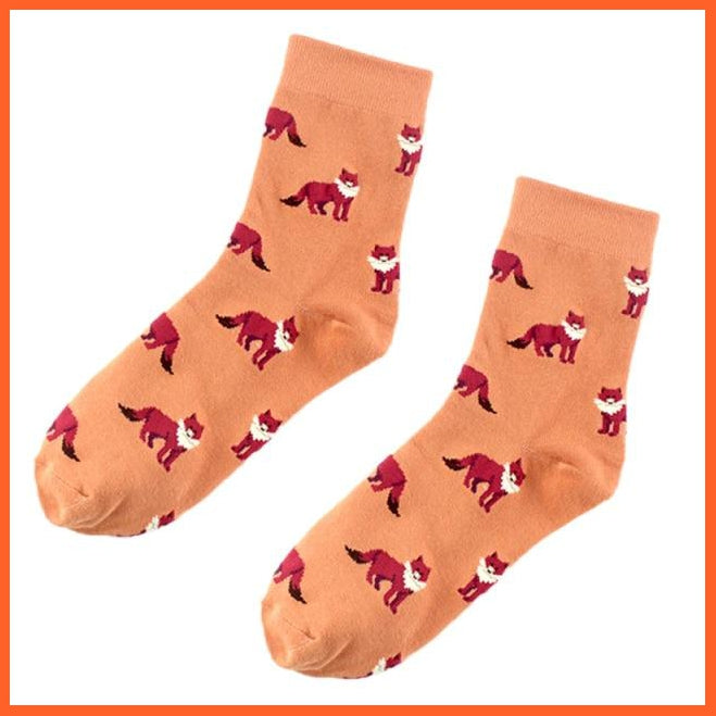 Low Mid Length Colorful Cotton Socks With Print For Women | whatagift.com.au.