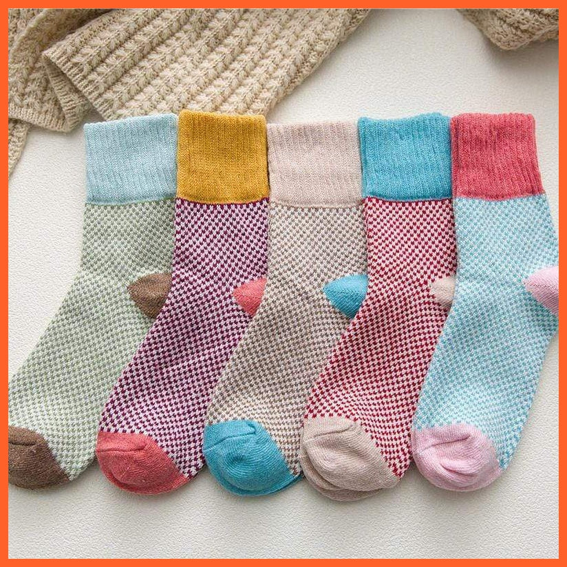 Thick Women Winter Socks | Warm Woolen High Quality Girl Socks | Cotton Socks | whatagift.com.au.