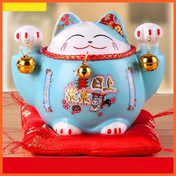 Ceramic Maneki Neko Piggy Bank | Lucky Cat Ceramic Gift | whatagift.com.au.