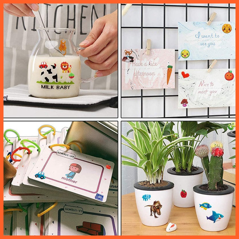 whatagift.com.au Stickers 40 Sheets/lot Cartoon Stickers 3D Cartoons Characters Random Sticker Gifts