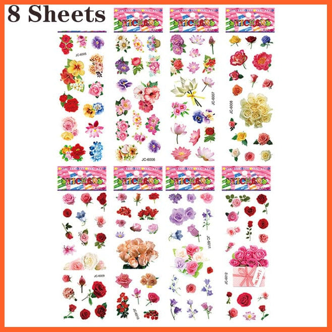 whatagift.com.au Stickers 40 Sheets/lot Cartoon Stickers 3D Cartoons Characters Random Sticker Gifts