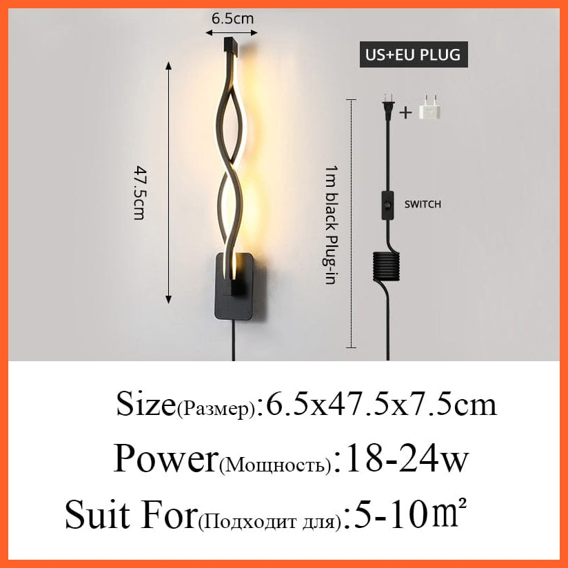 whatagift.com.au style 02 / Warm white Modern Minimalist Music Symbol Wall Lamps | LED Indoor black white Lamp Aisle Lighting decoration