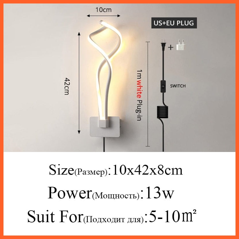 whatagift.com.au style 07 / Warm white Modern Minimalist Music Symbol Wall Lamps | LED Indoor black white Lamp Aisle Lighting decoration
