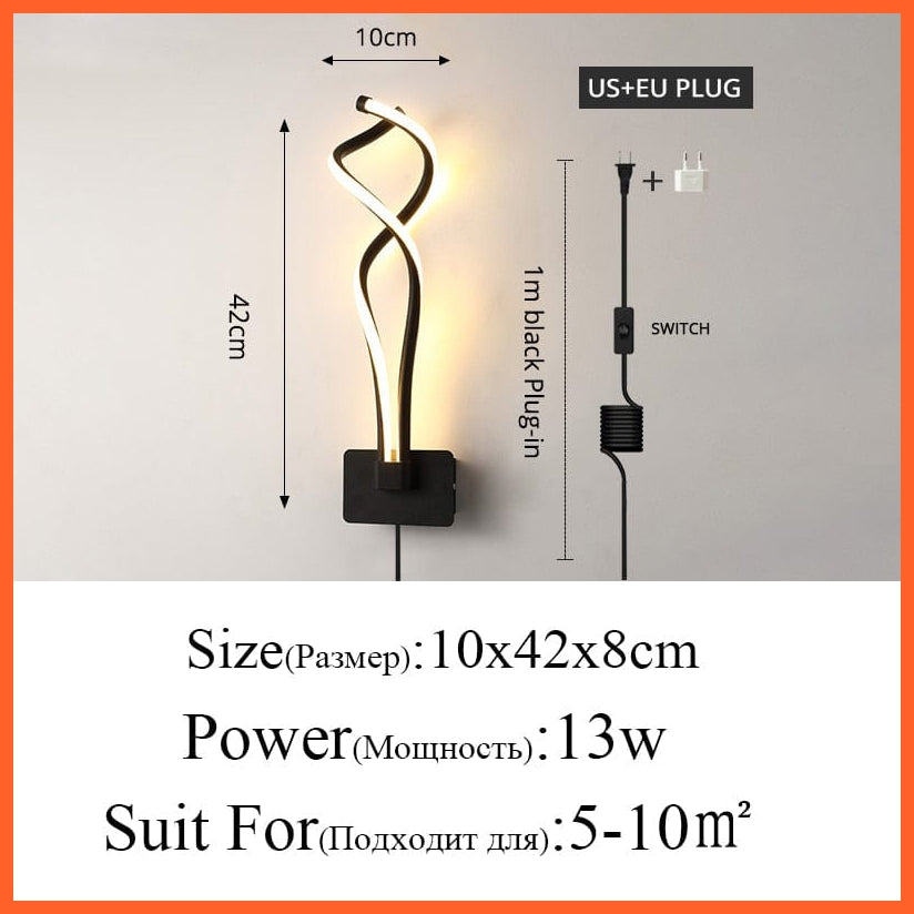 whatagift.com.au style 08 / Warm white Modern Minimalist Music Symbol Wall Lamps | LED Indoor black white Lamp Aisle Lighting decoration