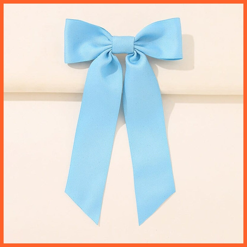 whatagift.com.au style 1-9 Elegant Ribbon Bow Hair Clip | Cute Hair Bows Hairpins For Women Accessories