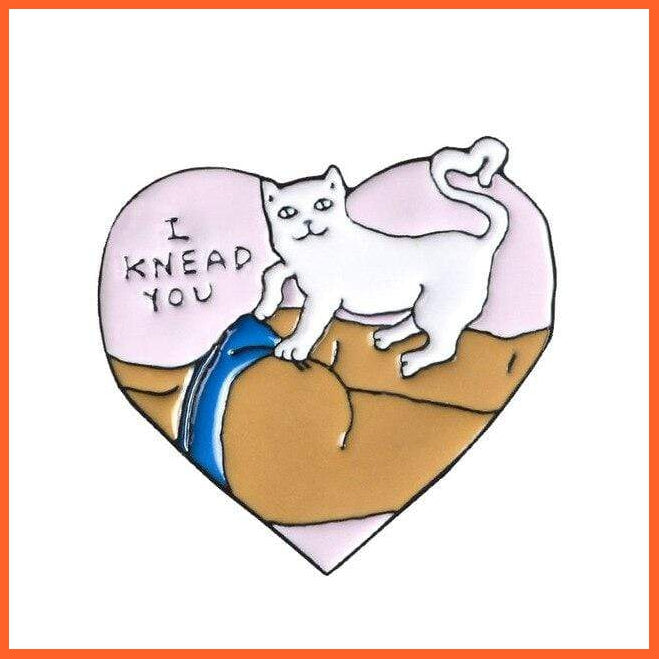 Beautiful Brooches | Funny Sphynx Cats Brooch Modeling Smoking Thinking Skateboarding Cat Heart-Shaped Animated Badge Pin | whatagift.com.au.