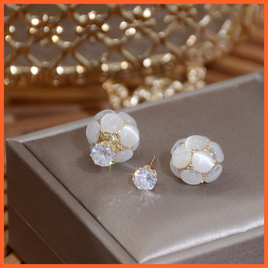 whatagift.com.au Style 3 / China 925 Sterling Silver Pearl Stud Earrings Ball Earrings set for women