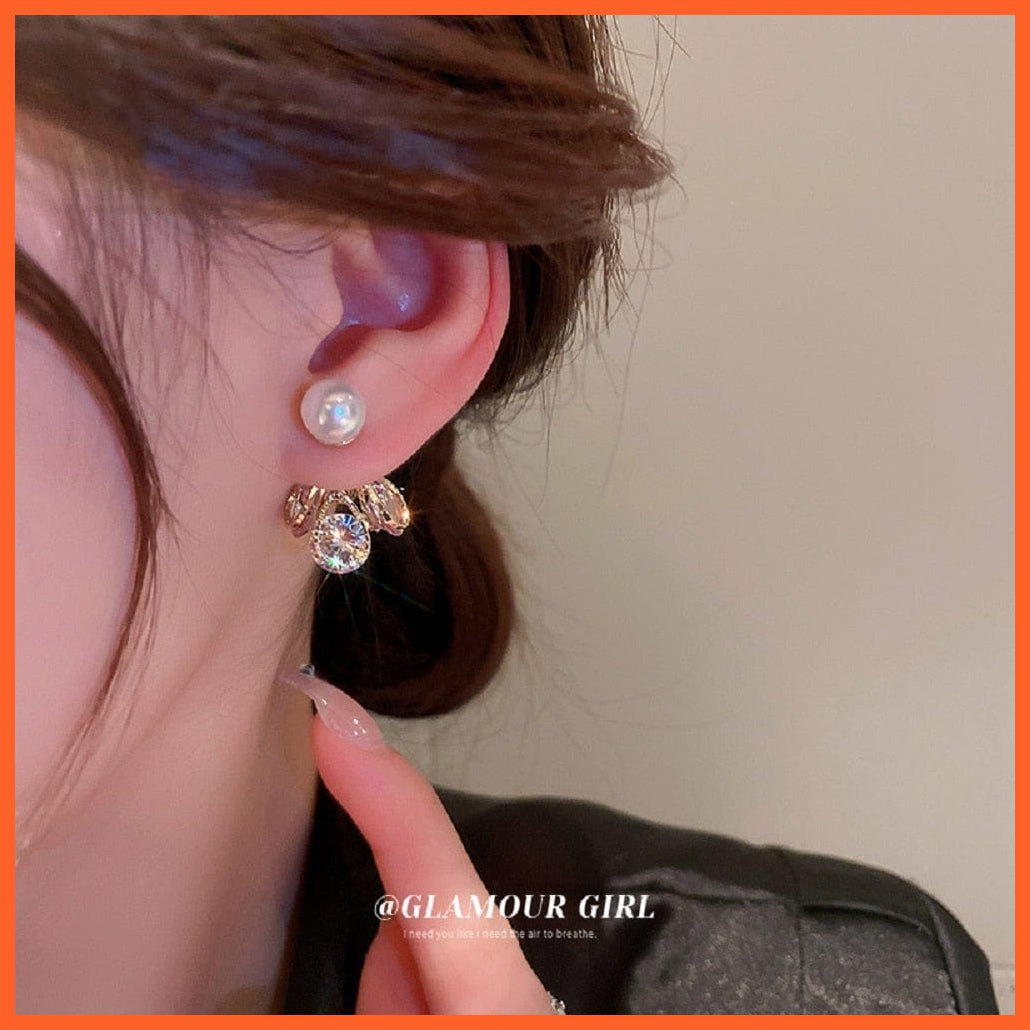 whatagift.com.au Style 4 / China 925 Sterling Silver Pearl Stud Earrings Ball Earrings set for women