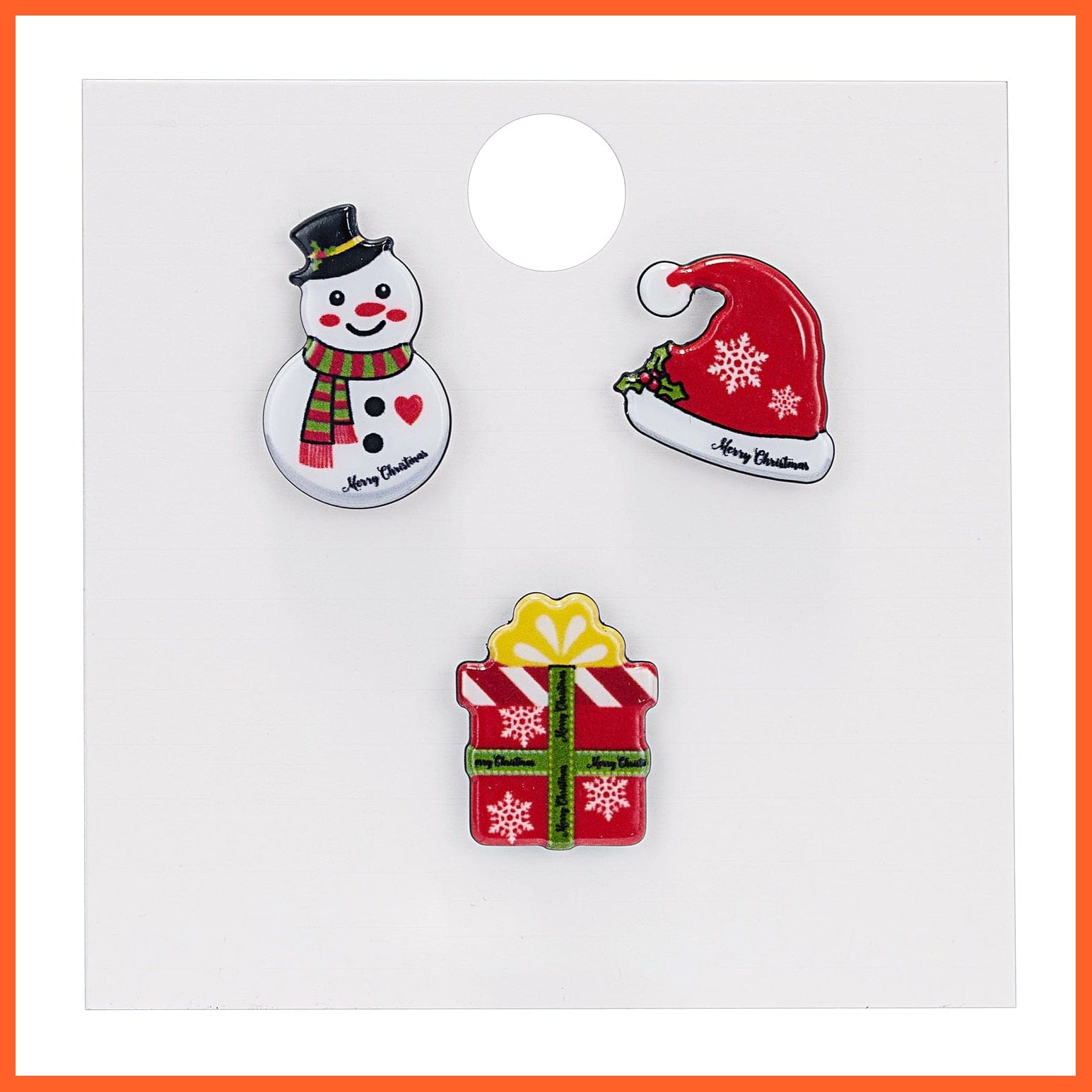 whatagift.com.au Style 6 Cute Christmas Brooch For Everyone | Snowman Santa Claus Tree Deer Bell Hat Rhinestone Enamel