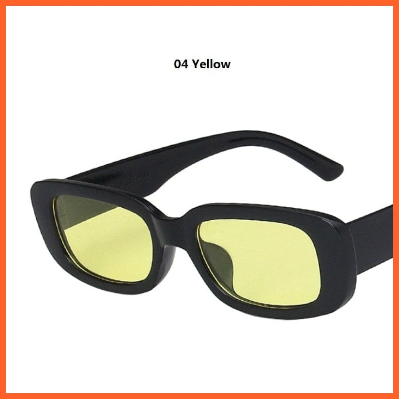 whatagift.com.au Sunglasses 04 Yellow Women Small Rectangle Sunglasses | Anti-glare UV400 Oval Designer Shades