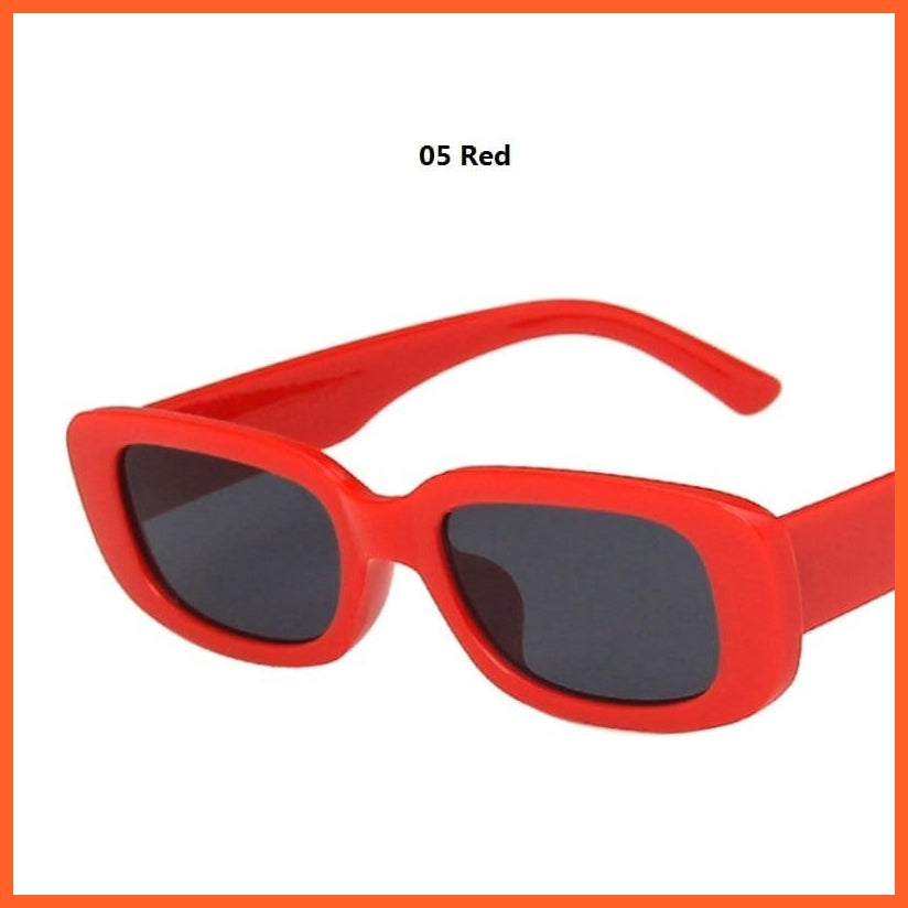 whatagift.com.au Sunglasses 05 Red Women Small Rectangle Sunglasses | Anti-glare UV400 Oval Designer Shades