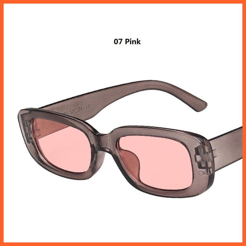 whatagift.com.au Sunglasses 07 Pink Women Small Rectangle Sunglasses | Anti-glare UV400 Oval Designer Shades