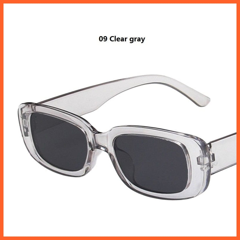 whatagift.com.au Sunglasses 09 Clear gray Women Small Rectangle Sunglasses | Anti-glare UV400 Oval Designer Shades