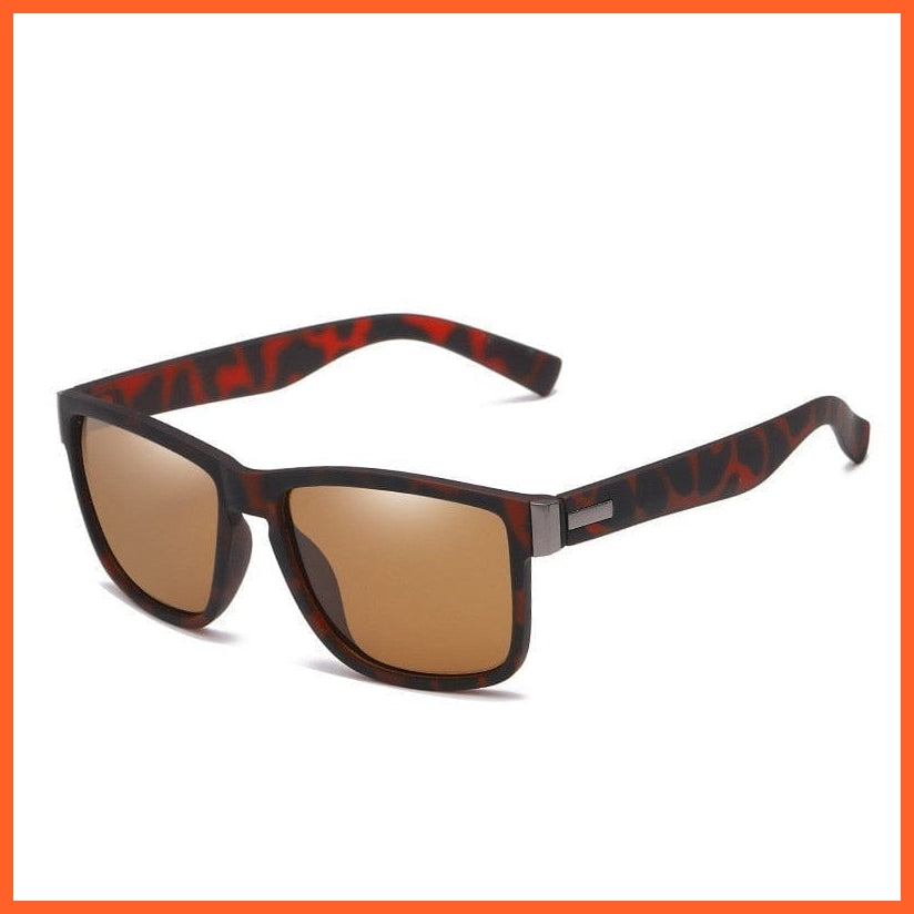 whatagift.com.au Sunglasses 14-AMD518-C3 / Polarized sunglasses Unisex Square Vintage Polaroid Sunglasses | Women Men Vintage Retro shades