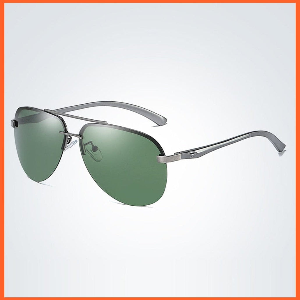 whatagift.com.au Sunglasses 2-Gun-BlackishGreen / As Picture New Polarized Men Sunglasses | Men Women Metal Frame Classic Driving Sunglasses