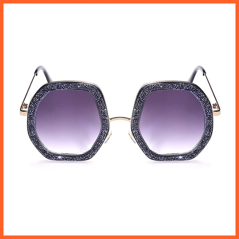 whatagift.com.au Sunglasses 3 Black crystal / China Oversized Luxury Diamond Crystal Sunglasses | UV400 Shades Hipster Eyewear