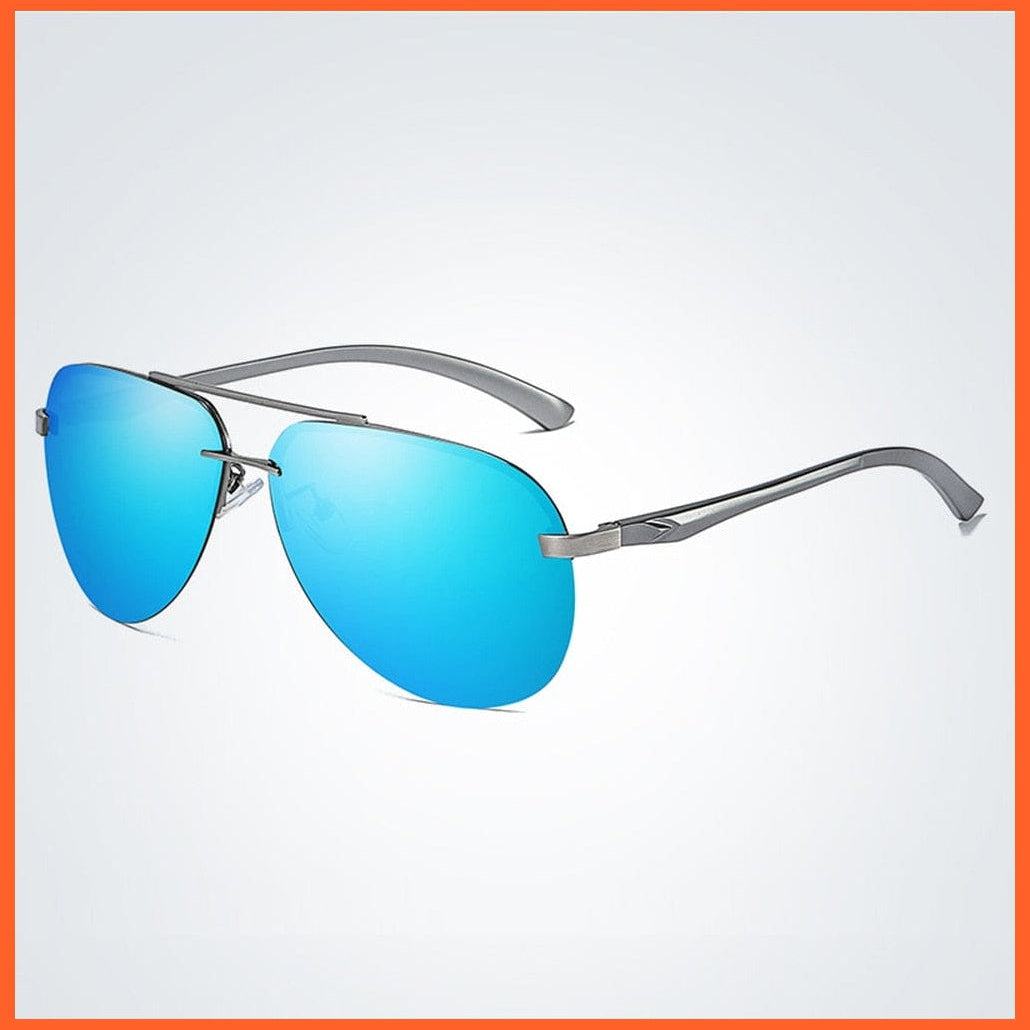whatagift.com.au Sunglasses 4-Gun-Blue / As Picture New Polarized Men Sunglasses | Men Women Metal Frame Classic Driving Sunglasses