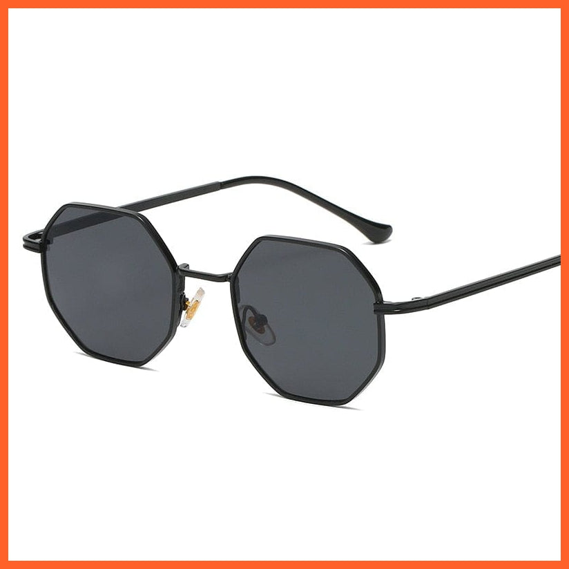 whatagift.com.au Sunglasses Black Grey / UV400 Unisex Vintage Octagon Metal Sunglasses | Luxury Design Goggle Sun Glasses