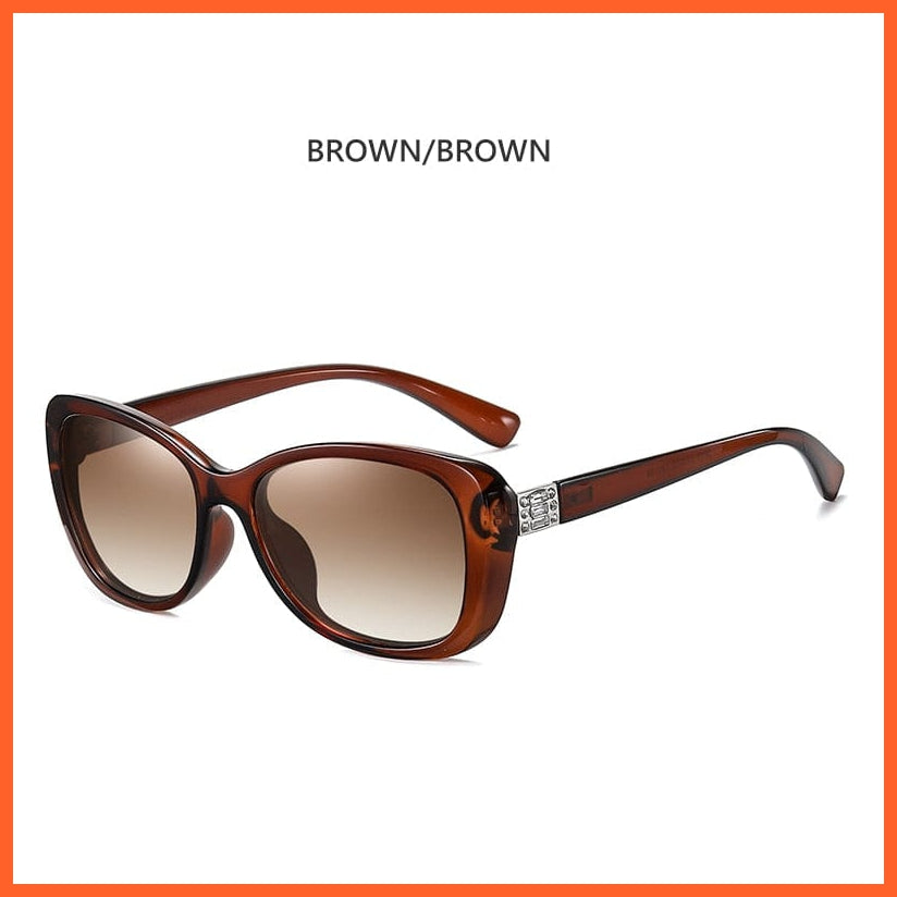 whatagift.com.au Sunglasses Brown-brown / Original Luxury Brand Diamond Gradient Sunglasses | Polarized Driving Anti-glare Sunglasses