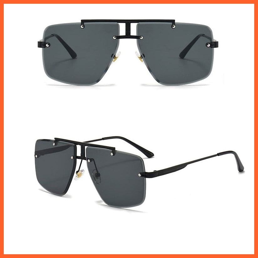 whatagift.com.au Sunglasses C1 / Adult Fashion Frameless Cool Men Driving Glasses | Summer Gradient Pilot Sun Glasses