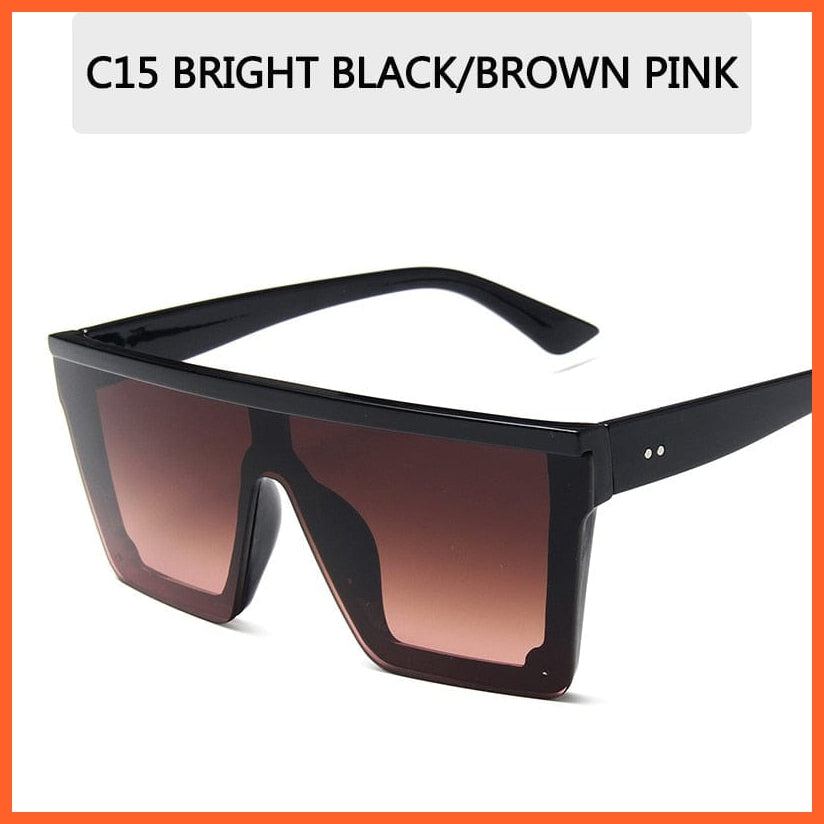 whatagift.com.au Sunglasses C15 / Other Vintage Flat Designer Sunglasses | Men's Black Square UV400 Gradient Shades