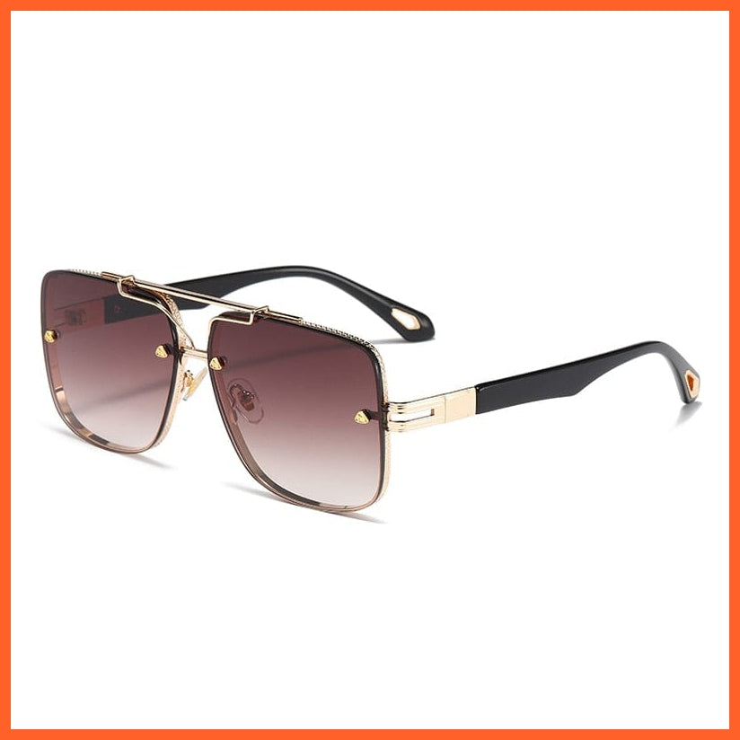 whatagift.com.au Sunglasses C4 Brown / Other Vintage Fashion Trend Square Sun Glasses |  UV400 Designer Driving Shades