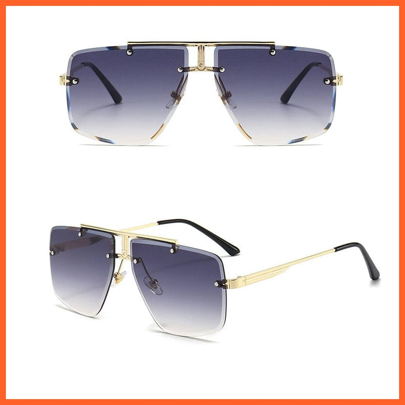 whatagift.com.au Sunglasses C5 / Adult Fashion Frameless Cool Men Driving Glasses | Summer Gradient Pilot Sun Glasses