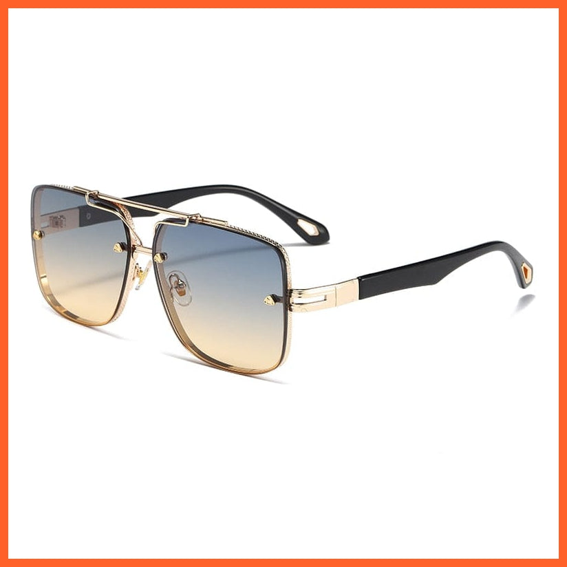 whatagift.com.au Sunglasses C5 Gray Yellow / Other Vintage Fashion Trend Square Sun Glasses |  UV400 Designer Driving Shades
