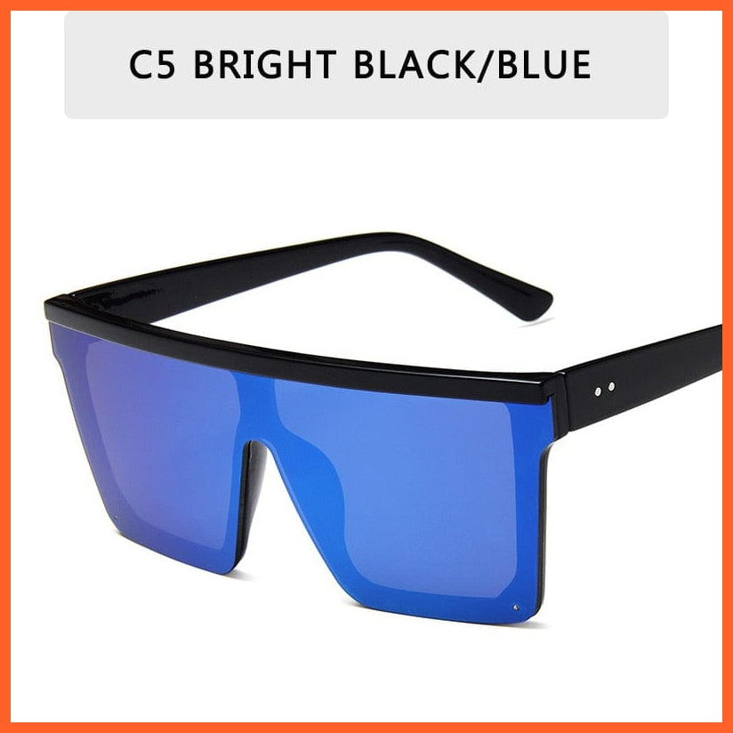 whatagift.com.au Sunglasses C5 / Other Vintage Flat Designer Sunglasses | Men's Black Square UV400 Gradient Shades