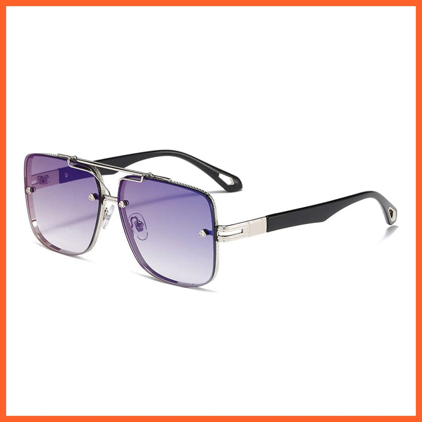 whatagift.com.au Sunglasses C6 Blue / Other Vintage Fashion Trend Square Sun Glasses |  UV400 Designer Driving Shades