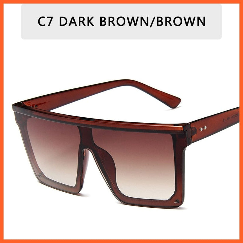 whatagift.com.au Sunglasses C7 / Other Vintage Flat Designer Sunglasses | Men's Black Square UV400 Gradient Shades