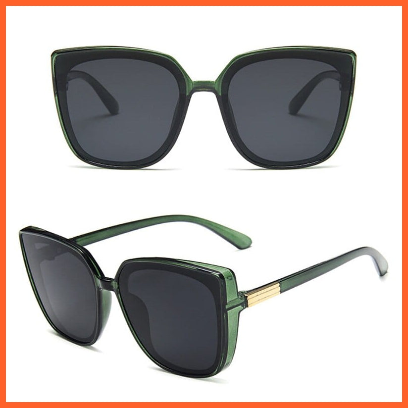 whatagift.com.au Sunglasses Classic Square Frame Sunglasses | Vintage Fashion Rimmed Eyewear