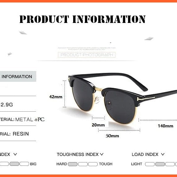whatagift.com.au Sunglasses Designer Classic fashion Sunglasses | Unisex UV400 Eyeglasses