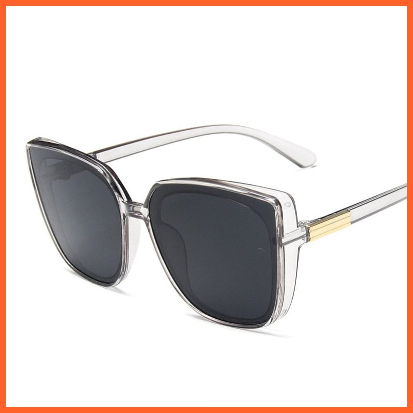whatagift.com.au Sunglasses Gray Classic Square Frame Sunglasses | Vintage Fashion Rimmed Eyewear