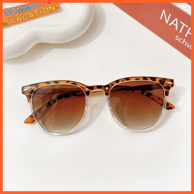 whatagift.com.au Sunglasses Leopard round-a / 0-8 Years old Cute Classic UV400 Sunglasses | Outdoor Sun Protection Vintage Metal Sunglasses