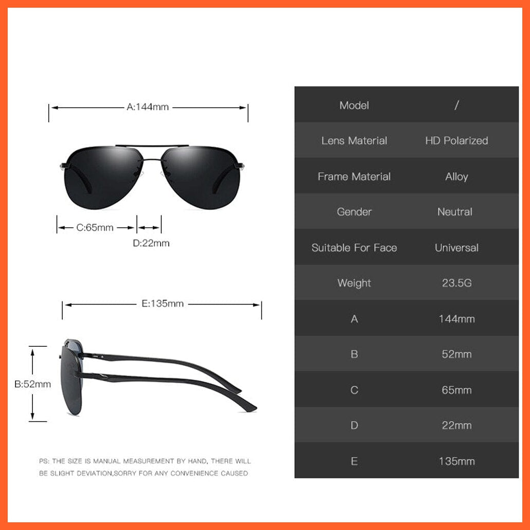 whatagift.com.au Sunglasses New Polarized Men Sunglasses | Men Women Metal Frame Classic Driving Sunglasses