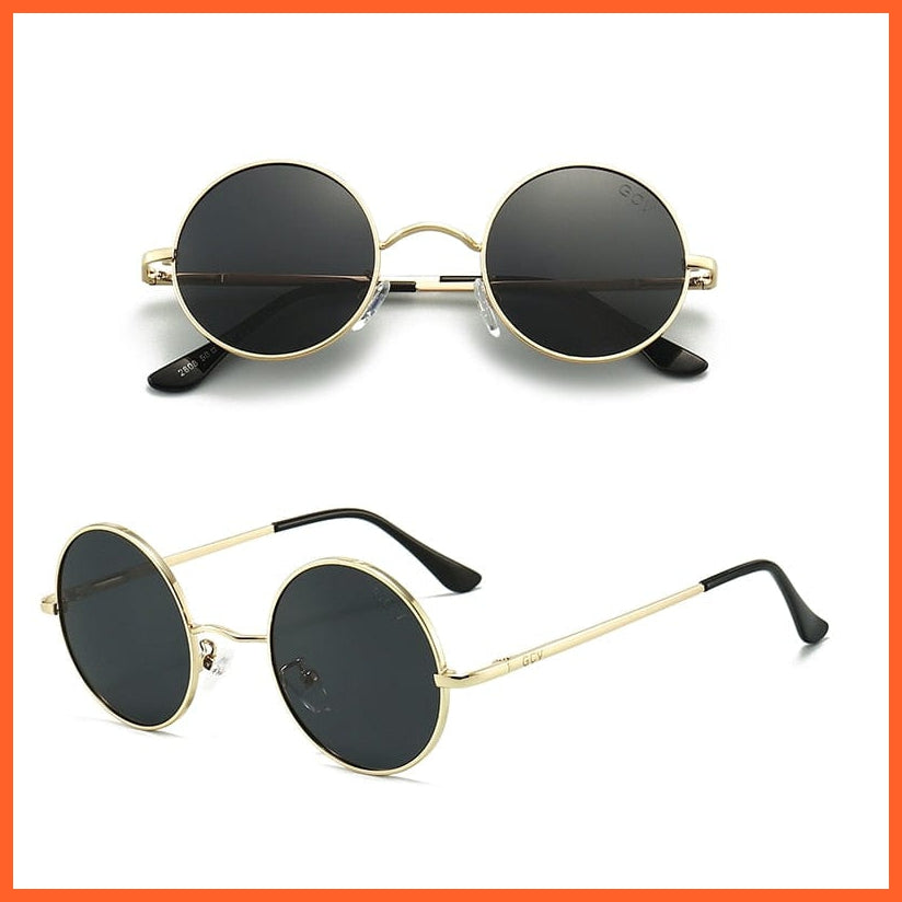whatagift.com.au Sunglasses Steampunk Round Polarized Sunglasses | Vintage Classic Metal Frame Sun Glasses