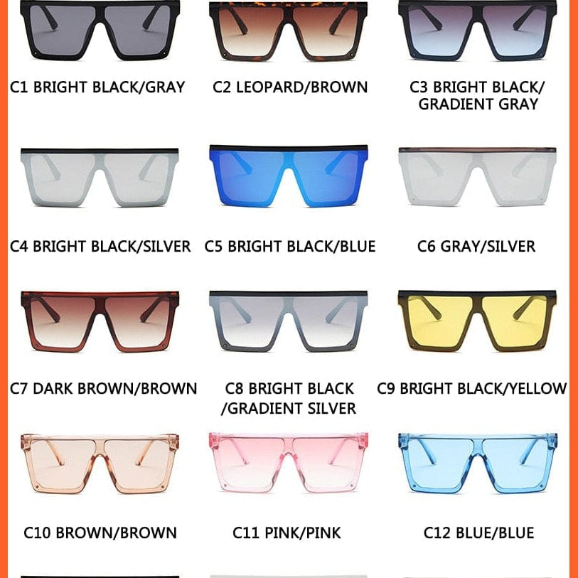 whatagift.com.au Sunglasses Vintage Flat Designer Sunglasses | Men's Black Square UV400 Gradient Shades