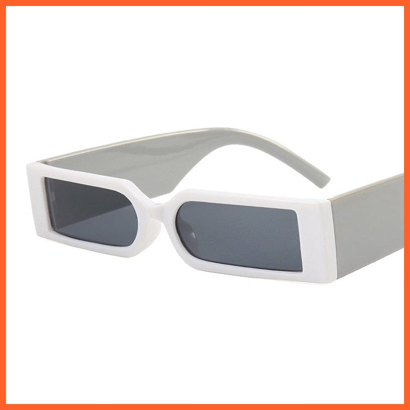whatagift.com.au Sunglasses White Gray / other Rectangle Fashion Sunglasses | Hip Hop Vintage Designer Black Shades