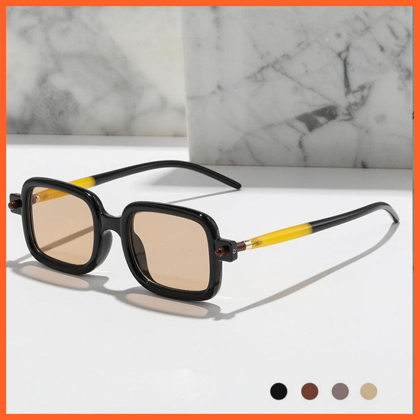whatagift.com.au Sunglasses Women Men Fashion Square Sunglasses | Vintage Brand Designer Punk Sun Glasses