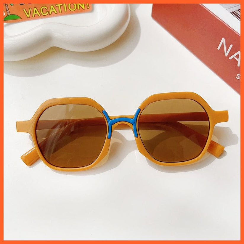 whatagift.com.au Sunglasses yellow-1 / 0-8 Years old Cute Classic UV400 Sunglasses | Outdoor Sun Protection Vintage Metal Sunglasses