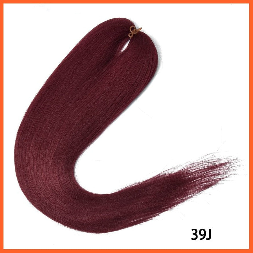 whatagift.com.au Synthetic 22 Inch 60G Kanekalon Hair Jumbo Braid | Yaki Straight Hair Extension Pink Blonde Twist