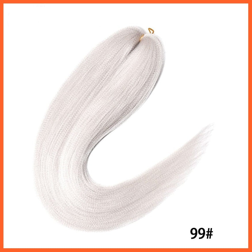 whatagift.com.au Synthetic 22 Inch 60G Kanekalon Hair Jumbo Braid | Yaki Straight Hair Extension Pink Blonde Twist