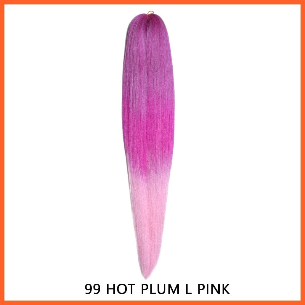 whatagift.com.au T1B/530 / 22inches / 1Pcs/Lot Synthetic 22 Inch 60G Kanekalon Hair Jumbo Braid | Yaki Straight Hair Extension Pink Blonde Twist