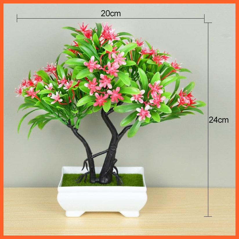 whatagift.com.au T3 Artificial Bonsai Small Tree Pot Plants | Fake Flowers For Home Decoration
