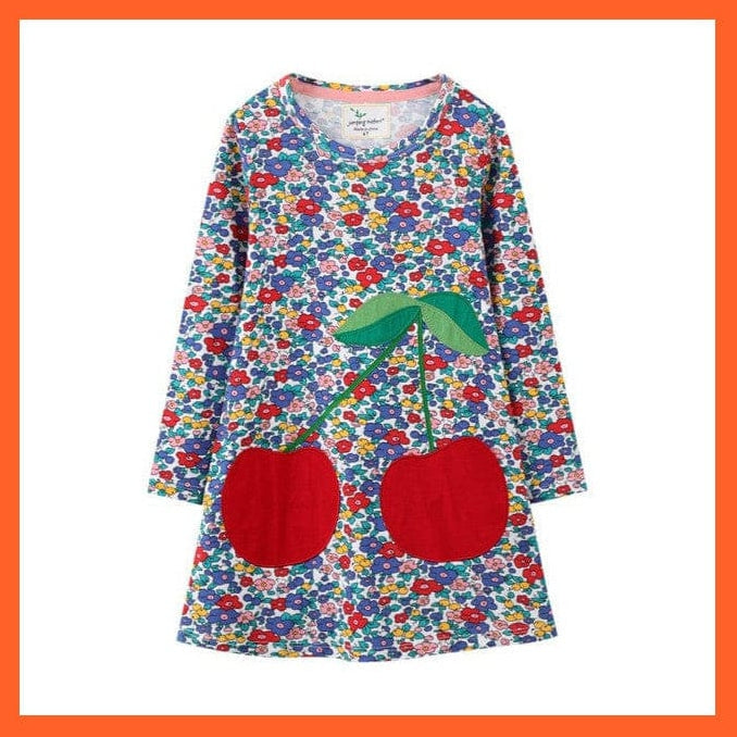 whatagift.com.au T7804 / 24M Cotton Clothes Animals Embroidery Bunny Dress For Girls