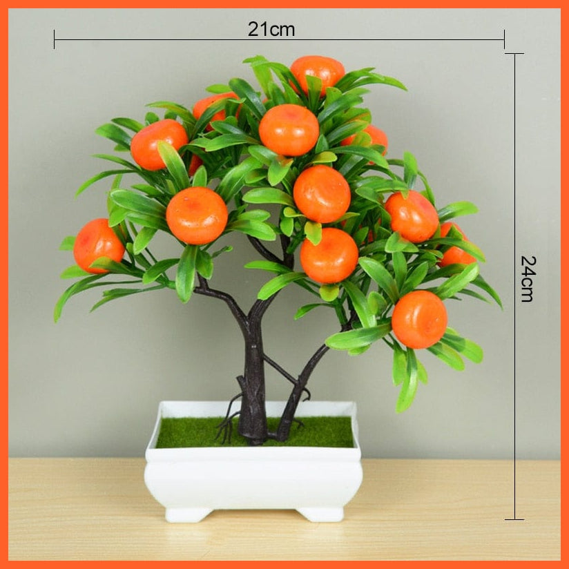 whatagift.com.au T8 Artificial Bonsai Small Tree Pot Plants | Fake Flowers For Home Decoration