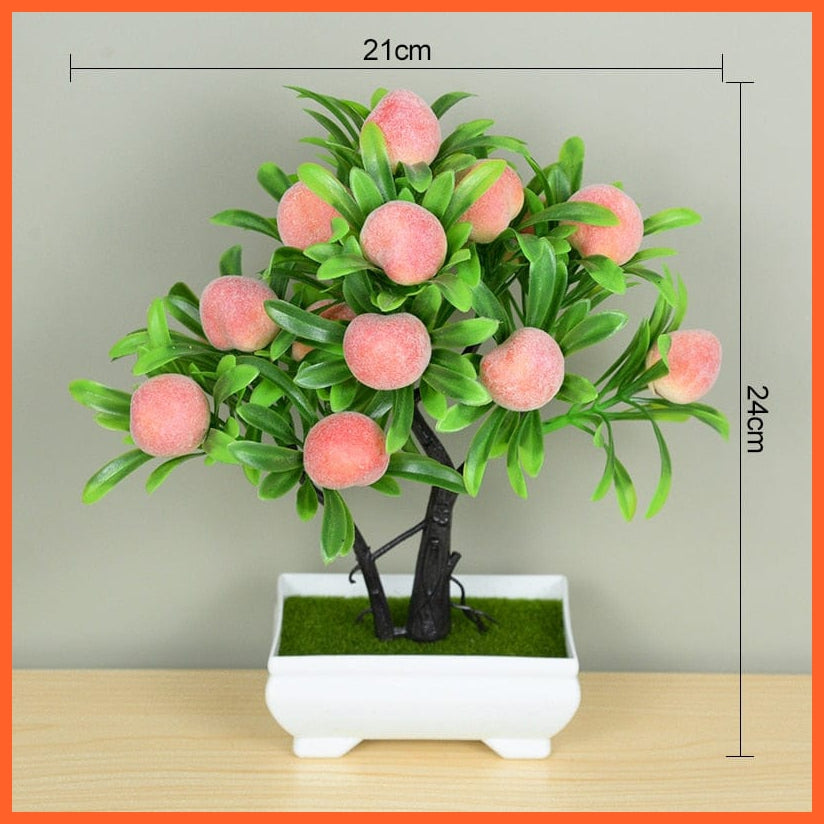 whatagift.com.au T9 Artificial Bonsai Small Tree Pot Plants | Fake Flowers For Home Decoration